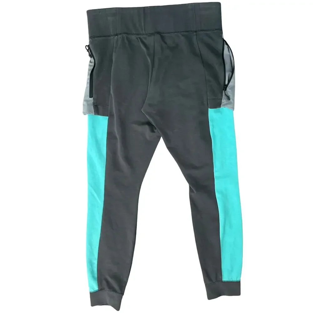 Nike ACG Gray Teal Blue External Zippered Pockets Sweatpants Joggers size L